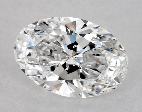This Lab-Grown diamond 1.53 carat oval E color VS1 clarity has Very Good proportions and a diamond grading report from IGI