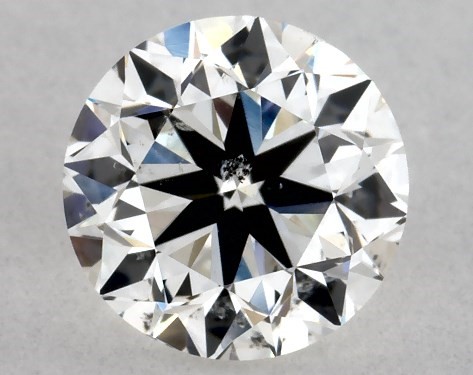 GIA 1.00 Carat H-SI2 Very Good Cut Round Diamond