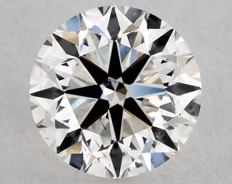 GIA 1.00 Carat H-SI2 Very Good Cut Round Diamond