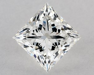 GIA 0.76 Carat H-VS1 Ideal Cut Princess Diamond