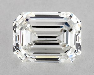 GIA 0.90 Carat G-VS2 Very Good Cut Emerald Diamond