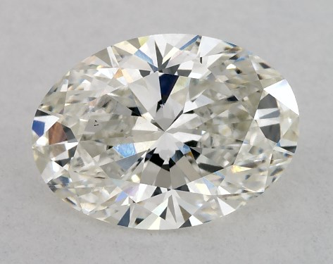 This Lab-Grown diamond 1.52 carat oval F color VS1 clarity has Ideal proportions and a diamond grading report from IGI