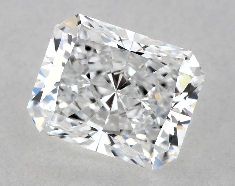 This 1.02 carat radiant diamond D color VVS2 clarity has Ideal proportions and a diamond grading report from GIA