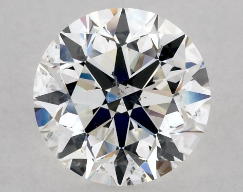 This 1.01 carat round diamond G color SI1 clarity has Good proportions and a diamond grading report from GIA