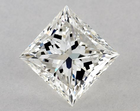 GIA 1.01 Carat H-VS2 Ideal Cut Princess Diamond