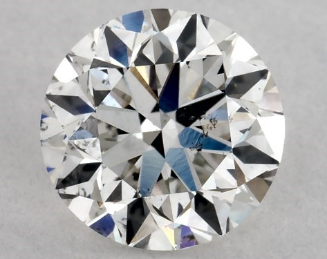 GIA 1.00 Carat H-SI2 Very Good Cut Round Diamond