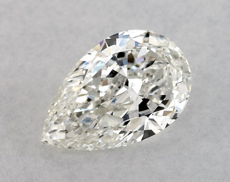 IGI 1.00 Carat G-SI1 Very Good Cut Pear Diamond