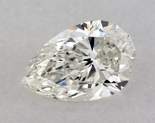 GIA 0.80 Carat H-SI1 Very Good Cut Pear Diamond