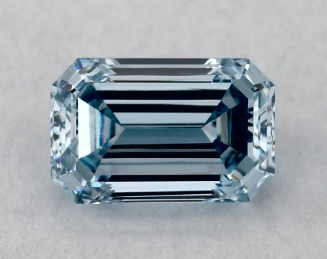 IGI 0.33 Carat Fancy Intense Blue-VVS1 Emerald Cut Lab-Grown Diamond