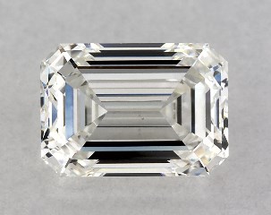 GIA 0.76 Carat H-VVS2 Very Good Cut Emerald Diamond