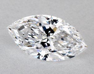 GIA 1.00 Carat D-SI1 Ideal Cut Marquise Diamond