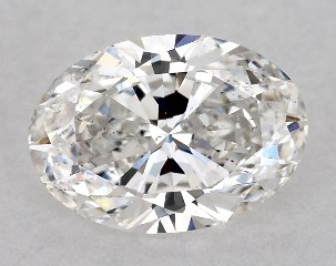 GIA 0.76 Carat F-SI1 Ideal Cut Oval Diamond