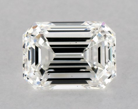 GIA 1.00 Carat H-VS2 Very Good Cut Emerald Diamond