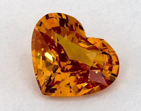 2.09 Carat Heart Natural Yellow Sapphire