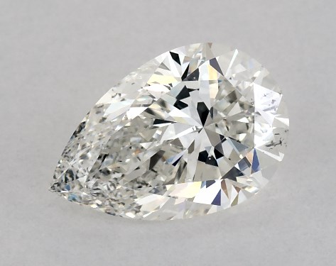GIA 1.00 Carat G-SI1 Ideal Cut Pear Diamond