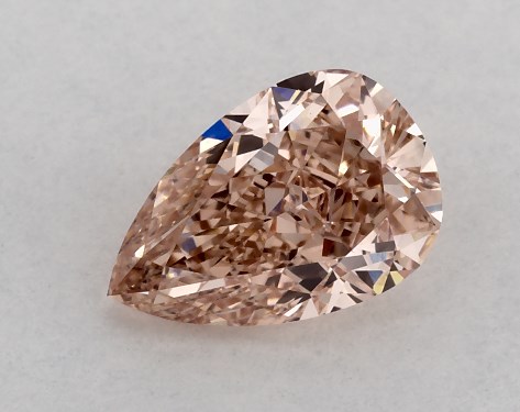 IGI 0.95 Carat Fancy Pink Brown-VVS2 Pear Shaped Lab-Grown Diamond