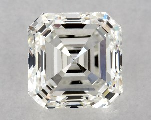 GIA 0.74 Carat H-VS1 Very Good Cut Asscher Diamond