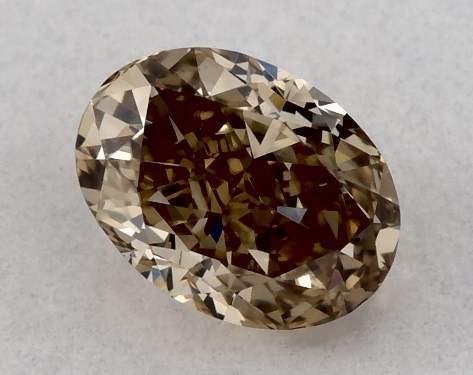 IGI 0.38 Carat Fancy Brown-VS1 Oval Cut Lab-Grown Diamond