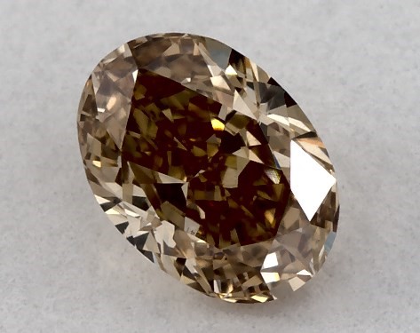IGI 0.36 Carat Fancy Brown-VS1 Oval Cut Lab-Grown Diamond
