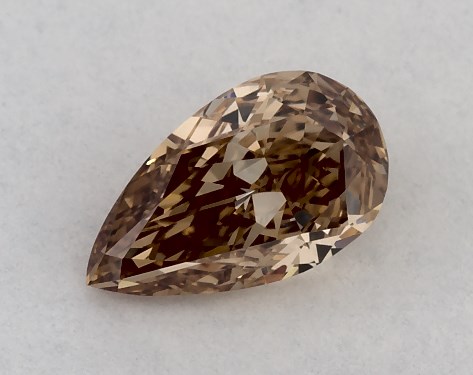IGI 0.37 Carat Fancy Brown-VVS2 Pear Shaped Lab-Grown Diamond