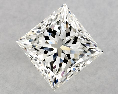 GIA 1.01 Carat H-VS2 Ideal Cut Princess Diamond