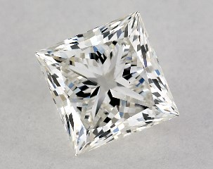 GIA 0.81 Carat H-VS1 Ideal Cut Princess Diamond