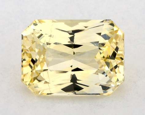 3.28 Carat Radiant Natural Yellow Sapphire