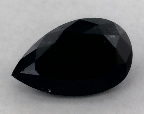 IGI 0.26 Carat Fancy Black-CO Pear Shaped Diamond