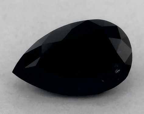 IGI 0.29 Carat Fancy Black-CO Pear Shaped Diamond