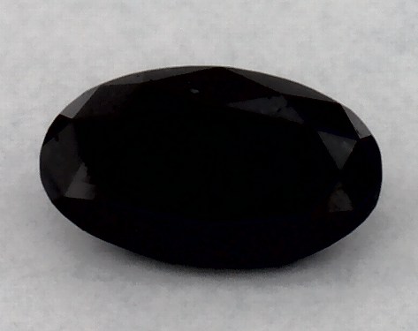 IGI 0.23 Carat Fancy Black-CO Oval Cut Diamond