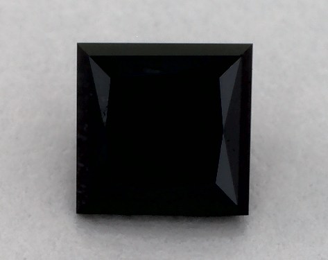 IGI 0.51 Carat Fancy Black-CO Princess Cut Diamond