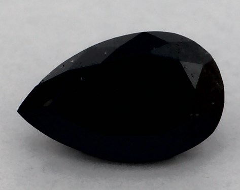 IGI 0.31 Carat Fancy Black-CO Pear Shaped Diamond