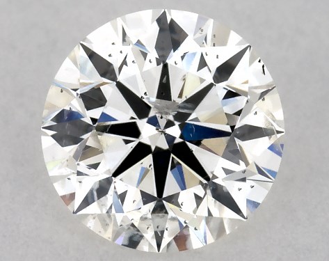 GIA 1.00 Carat F-I1 Excellent Cut Round Diamond