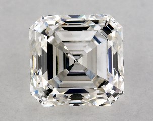 GIA 0.74 Carat H-VS1 Very Good Cut Asscher Diamond