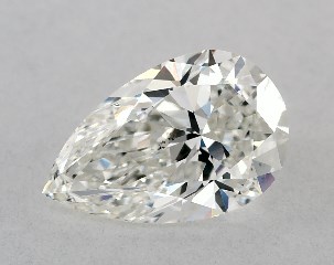 GIA 0.80 Carat H-SI1 Very Good Cut Pear Diamond