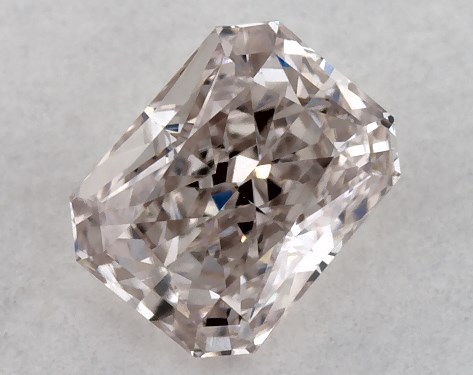 GIA 0.31 Carat Fancy Brown Pink-VS2 Radiant Cut Diamond