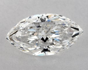 GIA 1.00 Carat F-SI1 Ideal Cut Marquise Diamond