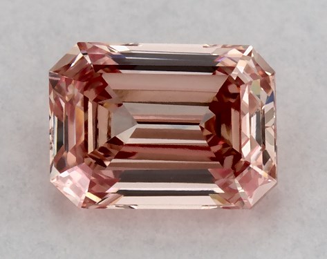IGI 0.37 Carat Fancy Intense Pink-VVS2 Emerald Cut Lab-Grown Diamond