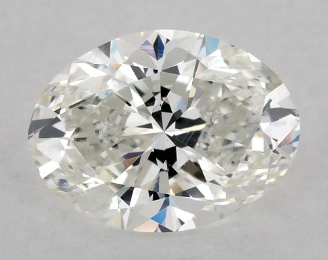GIA 1.00 Carat H-VS2 Good Cut Oval Diamond