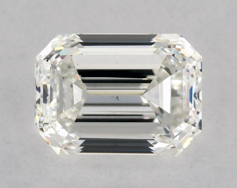 GIA 1.00 Carat H-VS2 Very Good Cut Emerald Diamond