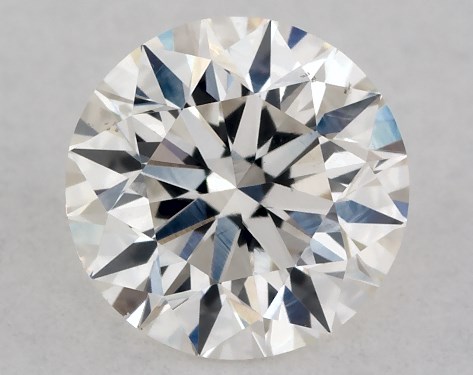 GIA 0.58 Carat H-SI1 Excellent Cut Round Diamond