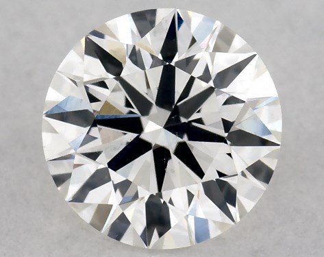 GIA 0.50 Carat H-SI1 Excellent Cut Round Diamond