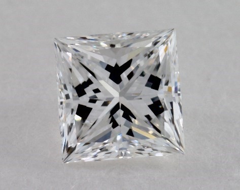 This 0.74 carat princess diamond F color IF clarity has Ideal proportions and a diamond grading report from GIA