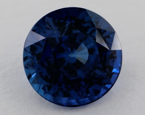 This 4.05 Round Blue Sapphire is sold exclusively by James Allen 